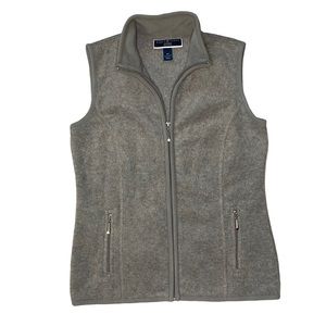 Karen Scott Sport Grey Zip Vest